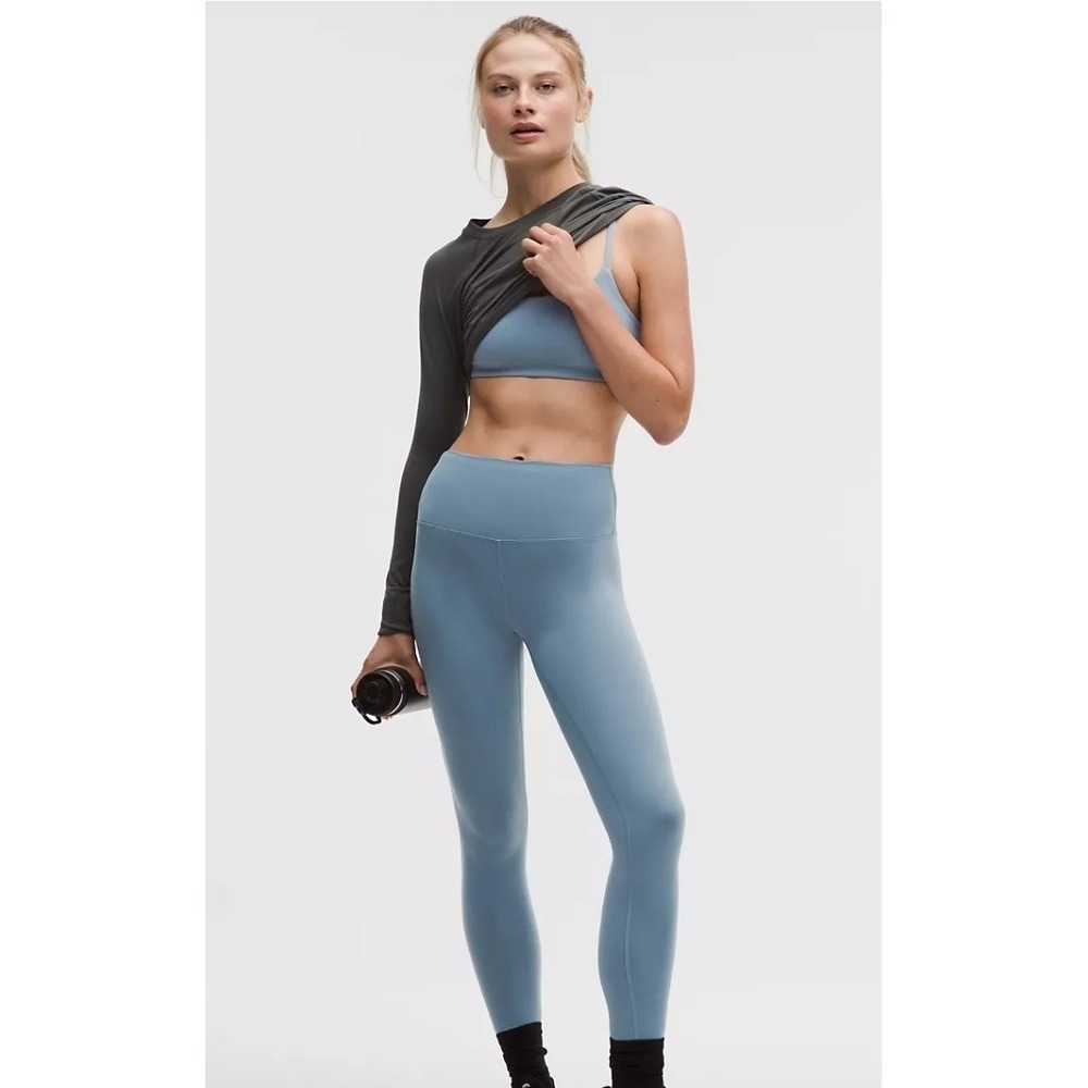 Lululemon 8 Wunder Train HR Tight 28" Womens Blue NEW Everlux Leggings LW5HB0S